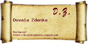Dovala Zdenka névjegykártya